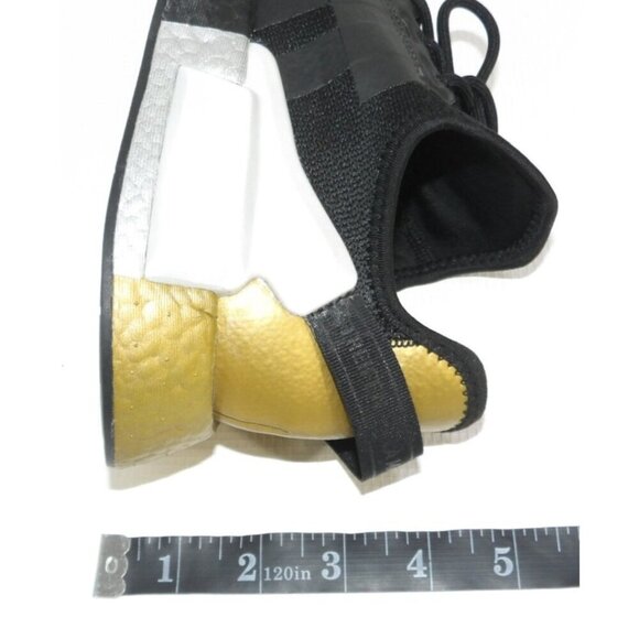 ADIDAS black, gold & silver sneakers NMD La Marque 3 Band FY1145 men's size 7 - Picture 10 of 10